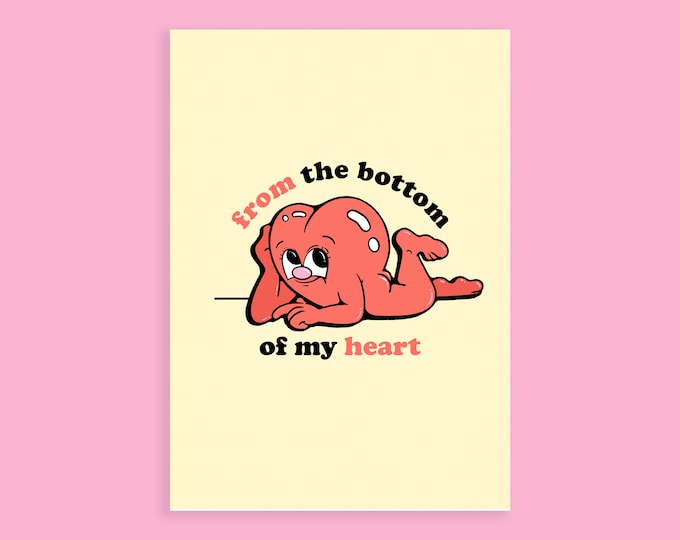 Bottom of my Heart A6 Card