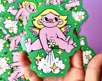 Fart Pixie AKA The Toot Fairy Vinyl Sticker