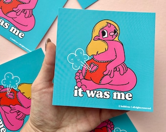 It Was Me Postcard Print