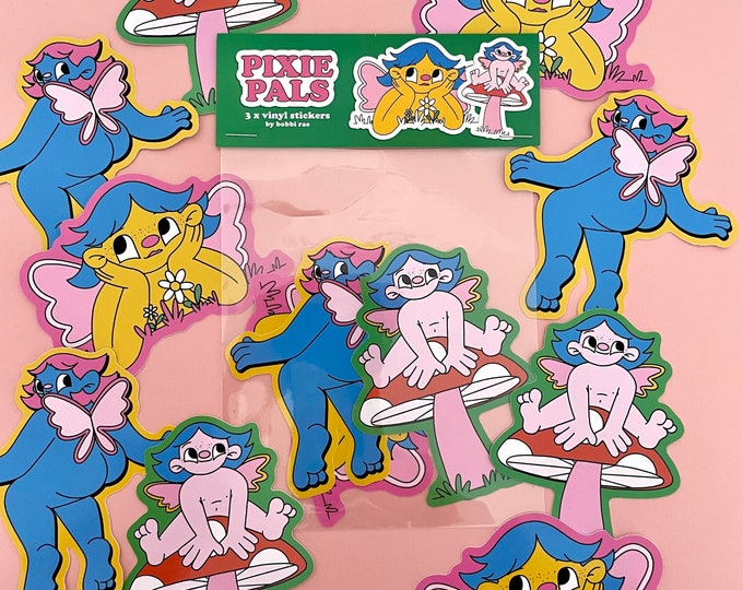 Pixie Pals Vinyl Sticker Set