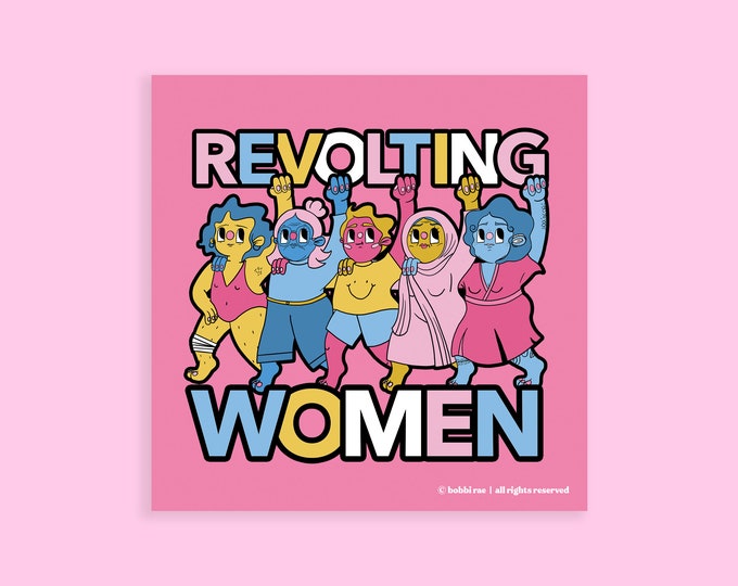 Revolting Women Postcard Print