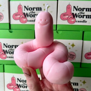 Norm the Worm Handmade Soy Candle image 2