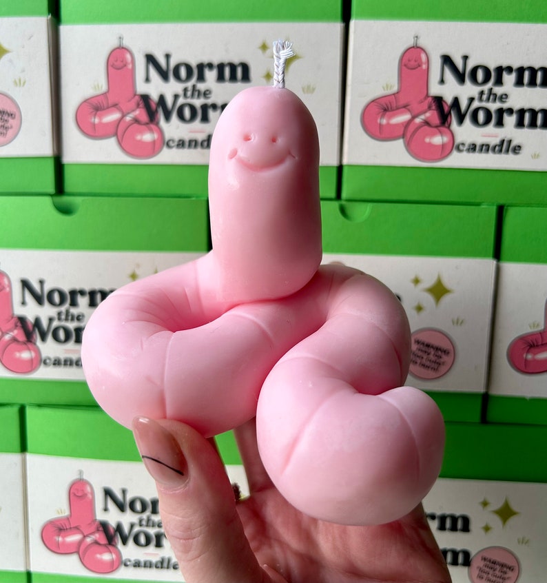 Norm the Worm Handmade Soy Candle image 2