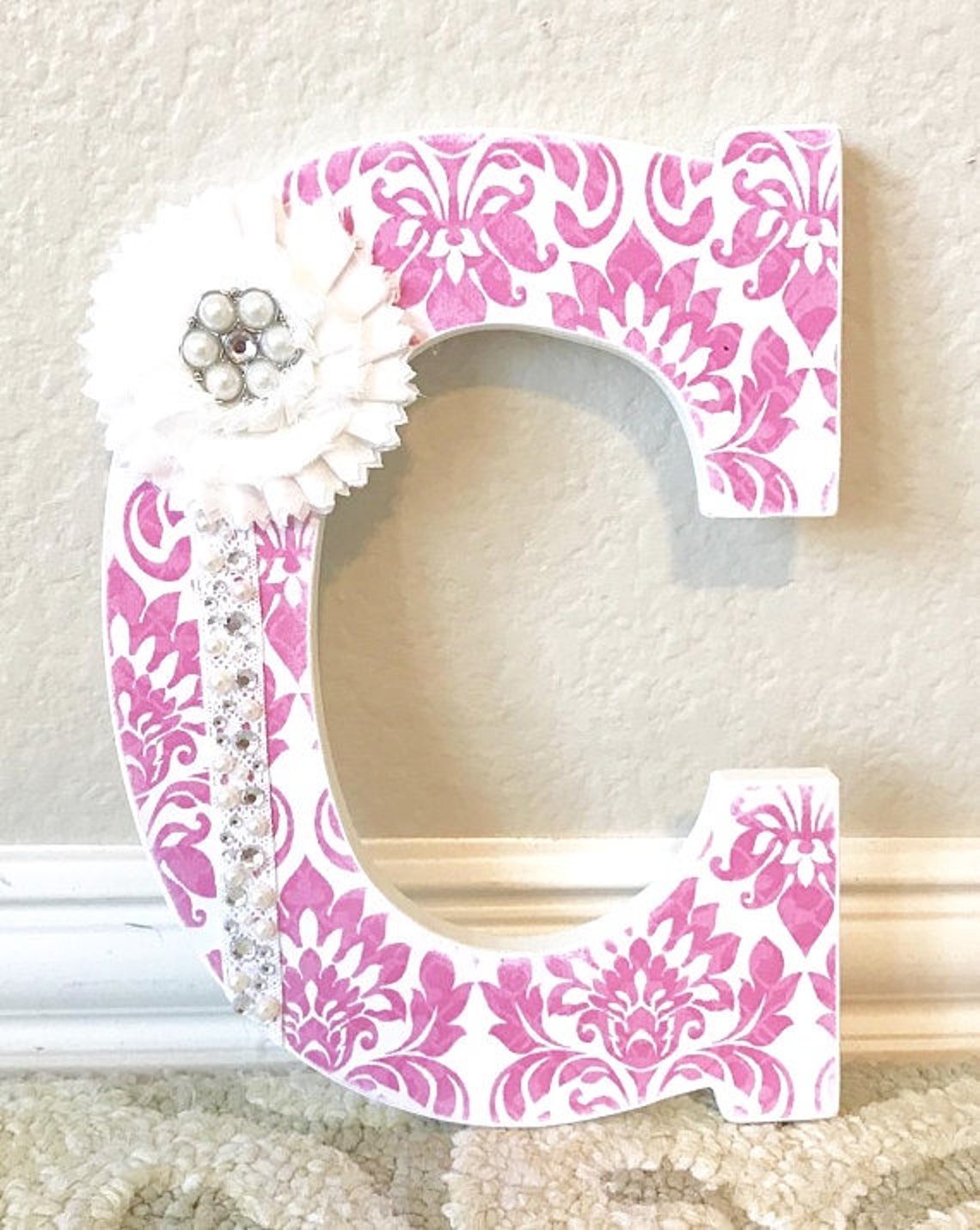 Nursery letters Nursery wall hanging letters nursery decor Etsy