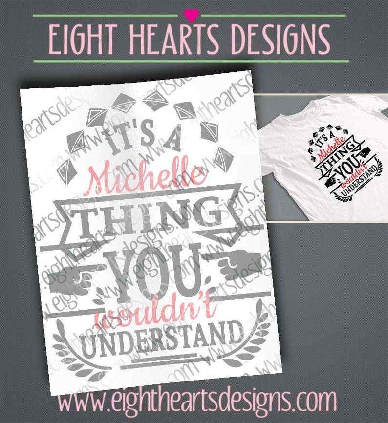 Download It's a Name Thing Design SVG Cutting File | Etsy