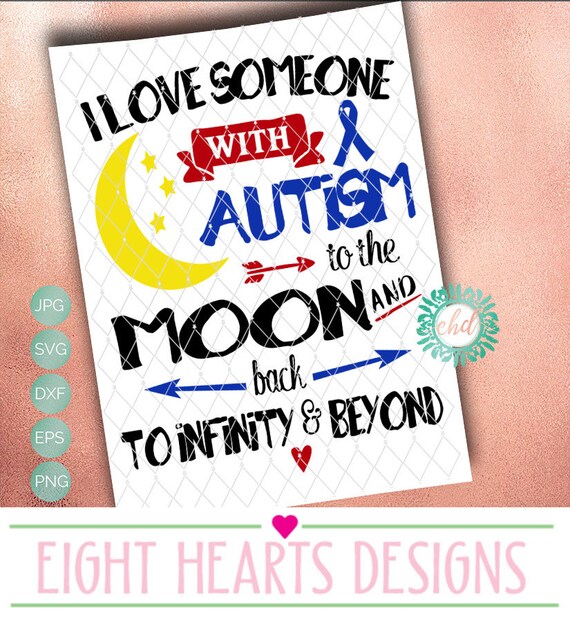 Svg Design I Love Someone With Autism Svg Png Eps Dxf Etsy