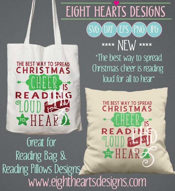 Download Reading bags & Pillow Designs Christmas Cheer Read Book ...