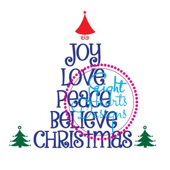 Download Free Christmas Design Svg Studio Joy Peace Love While Believing Etsy SVG DXF Cut File