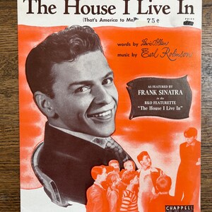 Frank Sinatra &quot;The House I Live In&quot; | That&#39;s America to Me | 1942 Sheet Music