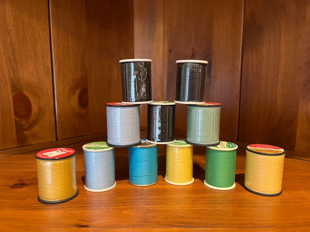 Lot of 11 Sewing Thread Spools Brands: Excell & Trusew | New Old Stock ...