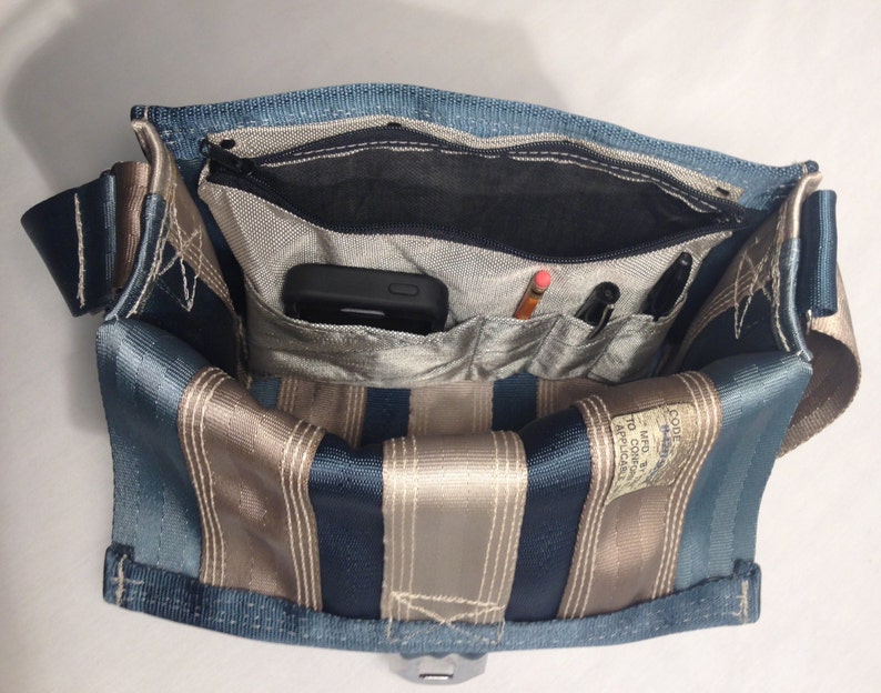 Small Messenger Bag Seatbelt Messenger Bag Gifts for Back to School Black Gray and Navy Purse Seatbelt Bag Gifts for Her Gifts for Him