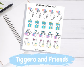 Birthday Tiggero and Friends Character Planner Stickers