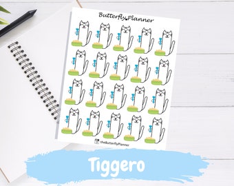 Litter Box Tiggero Character Planner Stickers