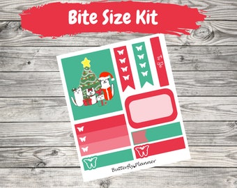 Family Christmas Bite Size Planner Sticker Kit