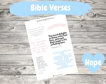 Hope Bible Verse Stickers