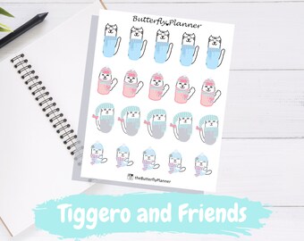 Winter Tiggero and Friends Character Planner Stickers