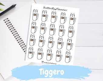 Bills/Broke Tiggero Cat Character Planner Stickers