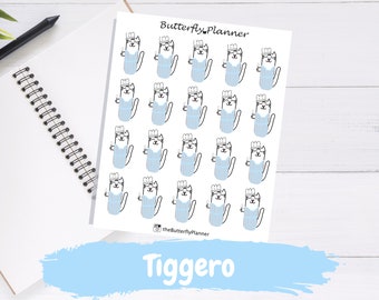 Chef Tiggero Cat Character Planner Stickers