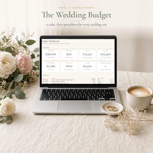Wedding Budget Spreadsheet and Template for Excel & Google Sheets, Wedding Budget Tracker, Expense and Payment Planner, Cost Calculator