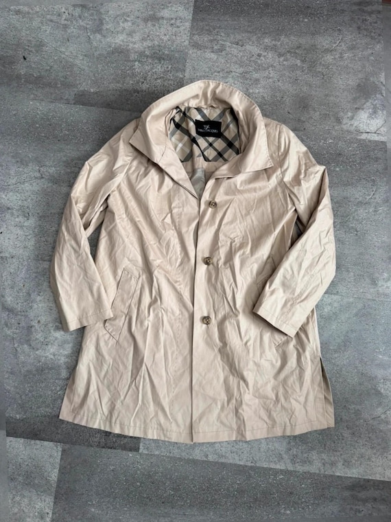 Saint jacques Retro Płaszcz Vintage oversize beżowy 40