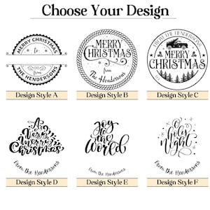 Carimbo de etiqueta de presente personalizado para feriados de Natal • Carimbo de feriado • Carimbo de etiqueta de Natal • Carimbo de etiqueta de presente 24 designs para escolher (2131)