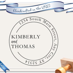Elegante retouradresstempel trouwstijl | Aangepaste adresstempel | Zelfinktend | Adresstempel | Gepersonaliseerde cadeau | 2195