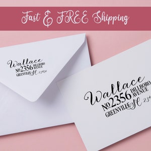 Large Address Vintage | Return Address Stamp | Custom Address Stamp | Self Inking | Address Stamp | Personalized Gift | (1660)