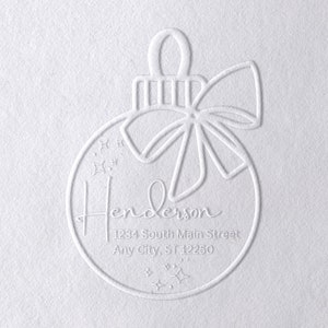 Houtstempel, zelfinktende stempel of reliëf Merry Christmas-retouradresstempel, kerststempel, kerstadresstempel of reliëfdruk (2204)