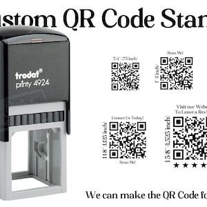 Self-inking QR Code Stamp for Business or Personal Use, Business QR ...