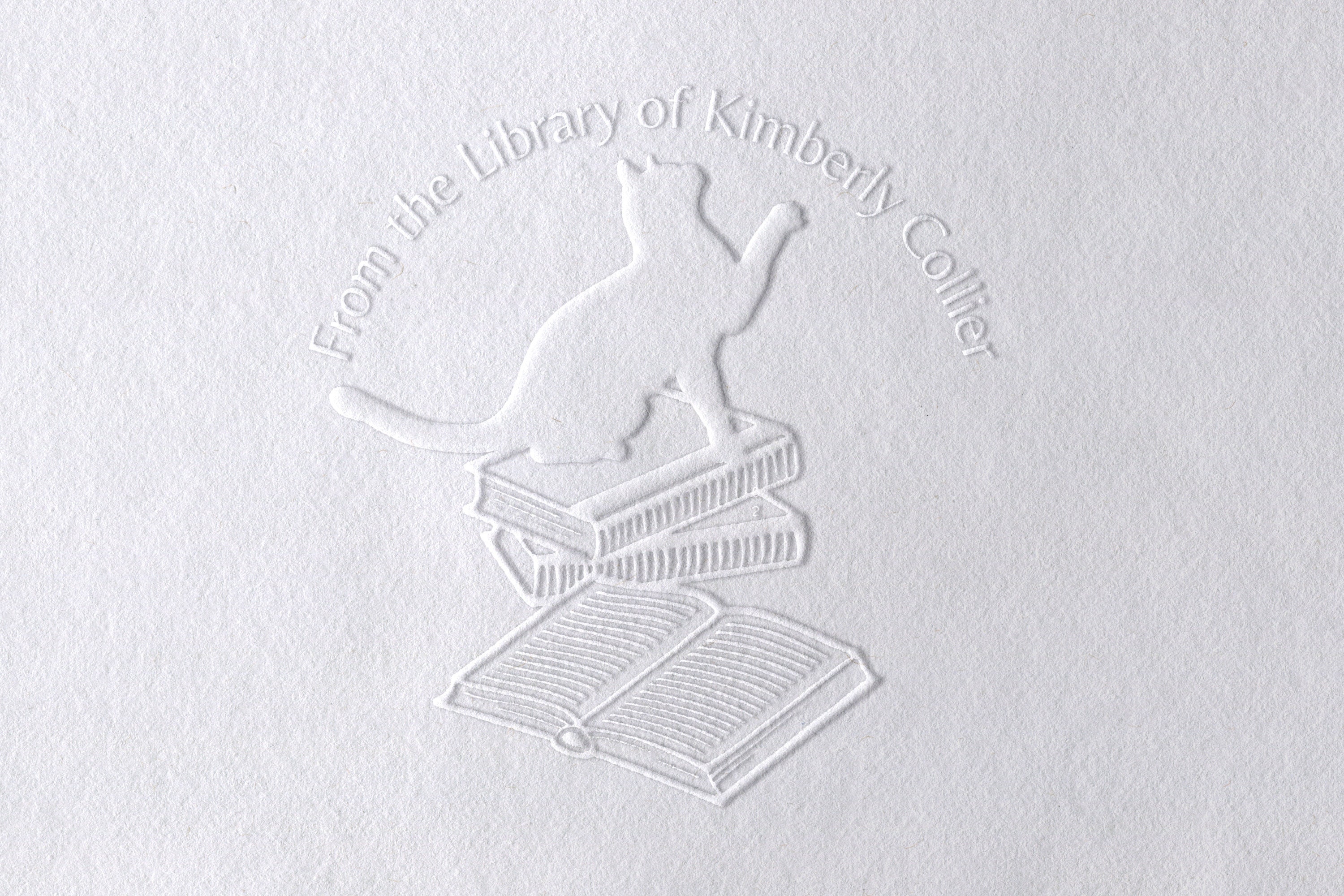 Custom DOG BOOK EMBOSSER, Custom Ex Libris Library Embosser, From the  Library Of, Ex Libris Book Embosser, Gift for Dog Lover, Cat Lover 7 