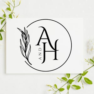 Personalized Wedding Logo Embosser | Monogram Wedding Embosser | Rubber Stamp, Self Inking Stamp or Embosser | Name Embosser | 1822