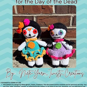 Sofia Sugar Skull Catrina Doll: Day of the Dead Amigurumi Pattern (PDF Download)