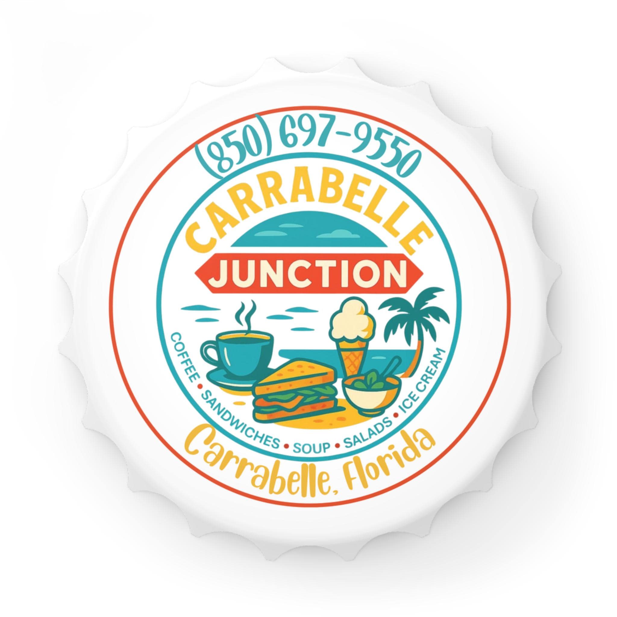 Carrabelle Junction Souvenir Bottle Opener | Refrigerator Magnet