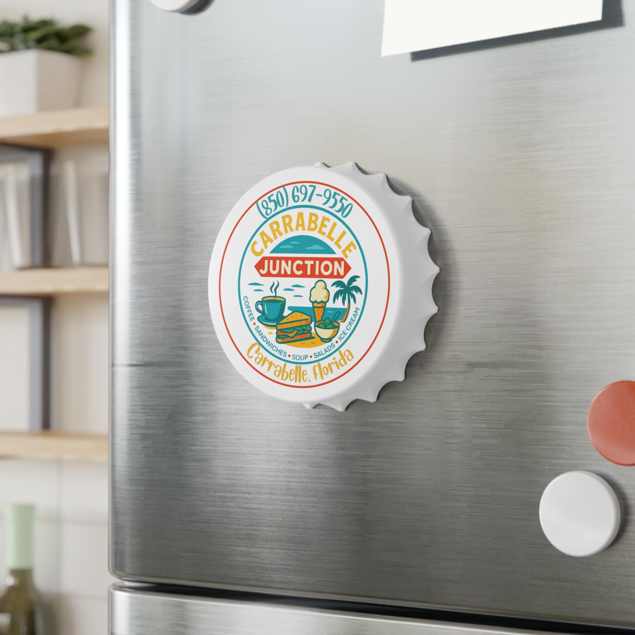Carrabelle Junction Souvenir Bottle Opener | Refrigerator Magnet