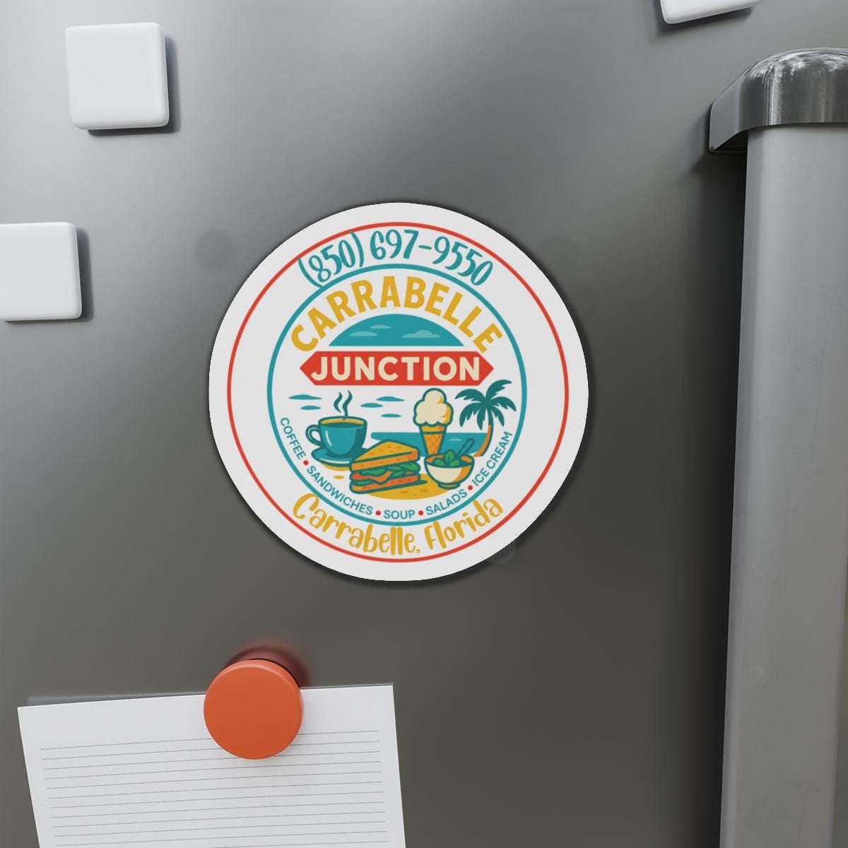 Carrabelle Junction Souvenir Magnet | Carrabelle, Florida Cafe | 2" - 6" sizes