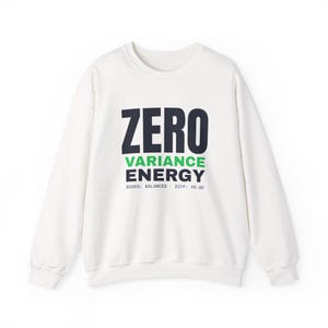 Moletom Zero Variance Energy, Moletom engraçado para contador, Presente para contador, Presente para profissional de contabilidade, Moletom unissex de gola redonda, Moletom aconchegante de gola redonda