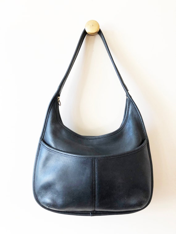 Vintage Ergo Coach Black Leather Hobo Handbag 9033 - Etsy 