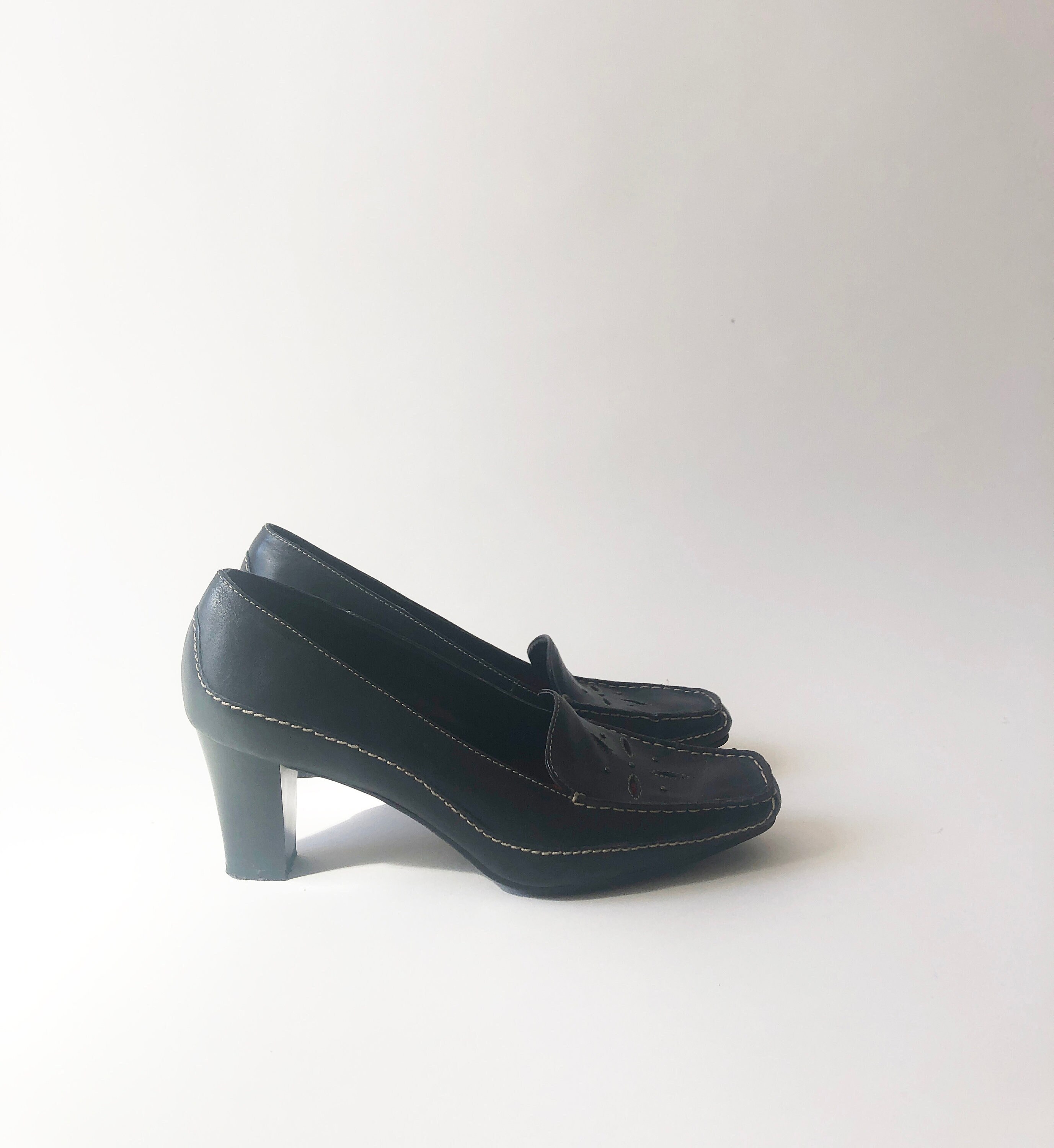 grey heels size 9