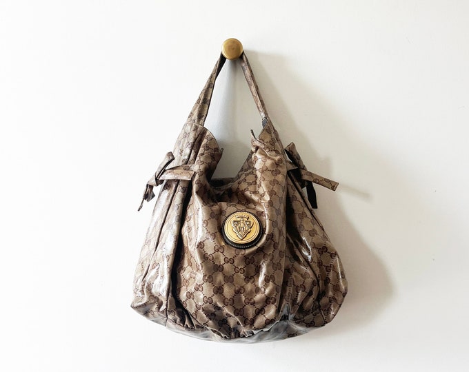 Gucci Y2K Hystaria Collection Monogram Logo Hobo Purse Original GG ...