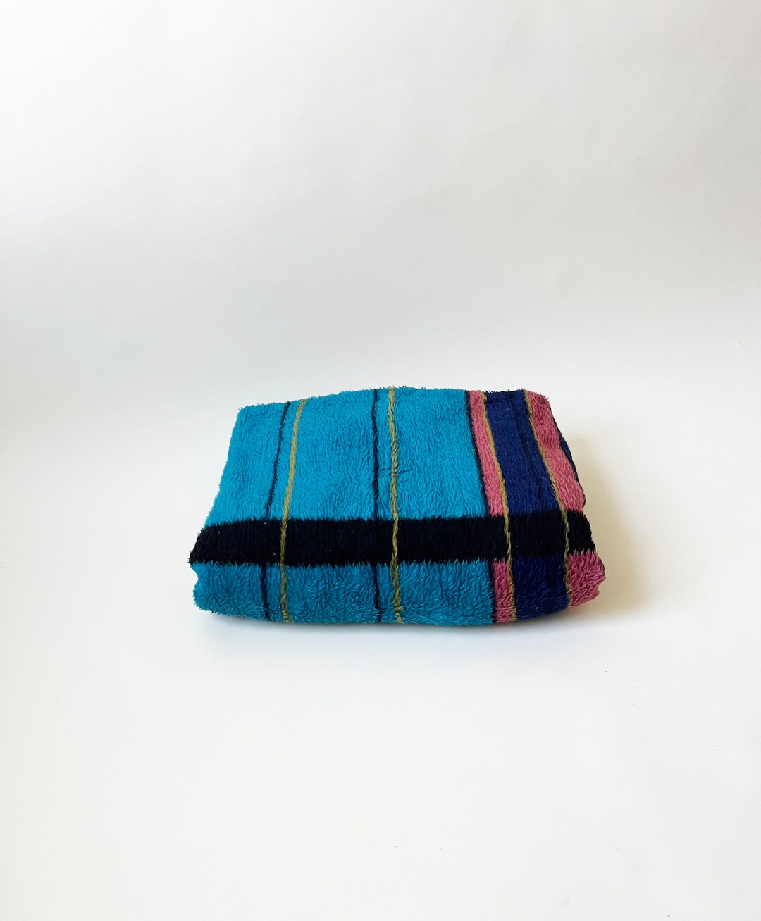 Vintage Jewel Tone IBENA Throw Blanket Cotton & Acrylic Throw Made in