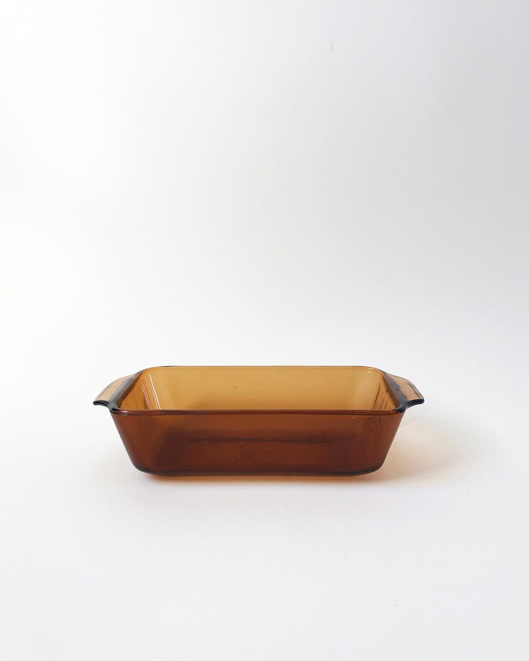 Amber Glass Oven Ware Loaf Pan Vintage Glass Bread Pan Etsy