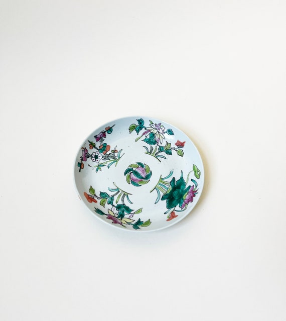 Vintage Chinoiserie Ceramic Dish - Boho Ring Dish… - image 3