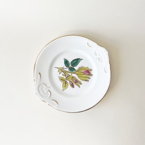 Antique Classic Flower Decorative Plate |  Hand Painted Flower Platter