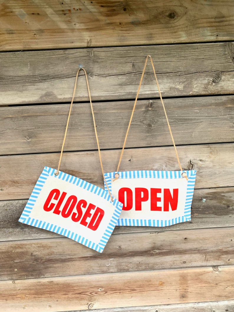 OPEN / CLOSED Sign for Open Ended Play, Educational Toy Open Closed ...