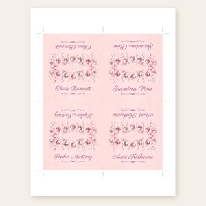 Birthday Name Tents, Disco Ball Garland Place Cards, Disco Birthday Dinner Table Decor, Custom Printable Digital File image 3