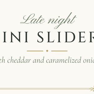 Custom Late Night Snack Sign, Olive Branch Wedding Food Label, Olive Leaf Snack Tag, Printable 5x3.5 Digital File image 3