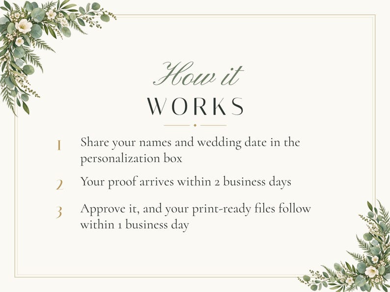 Custom Wedding Welcome Sign, Greenery Welcome Sign with Names and Date, Eucalyptus Wedding Sign, Printable 24x36 Digital File image 4