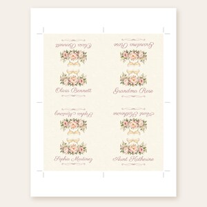 Bridal Shower Name Tents, From Miss to Mrs Place Cards, Champagne Toast Luncheon Table Decor, Custom Printable Digital File image 3