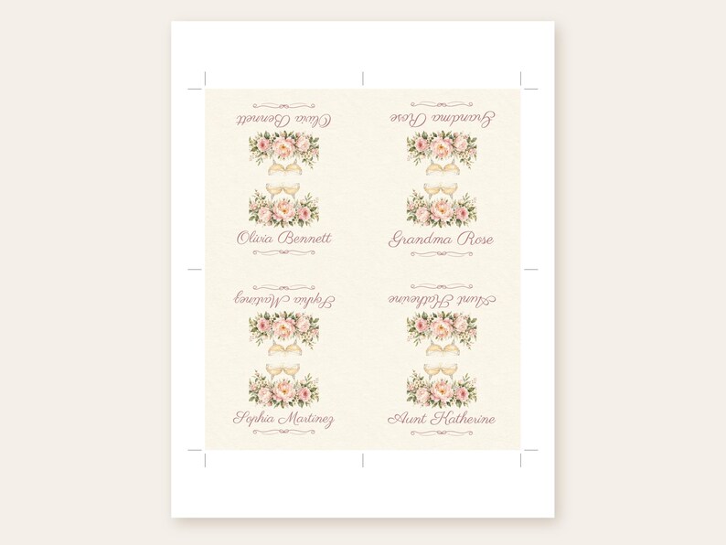 Bridal Shower Name Tents, From Miss to Mrs Place Cards, Champagne Toast Luncheon Table Decor, Custom Printable Digital File image 3