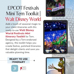 Walt Disney World Festivals Mini-Toolkit | EPCOT Festival Info Blocks für Reiseratgeber | Seeschwalben Vorlagen